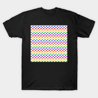 Valentine's Day Pattern - LGBT - Love is Love T-Shirt